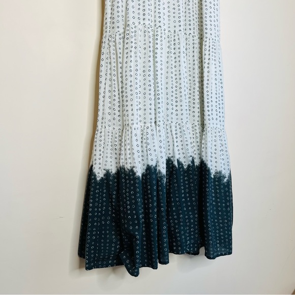 Apiece Apart Aborsano Dress in Dipped Shibori - Dip Tie Dye Boho Smocked - Picture 10 of 16